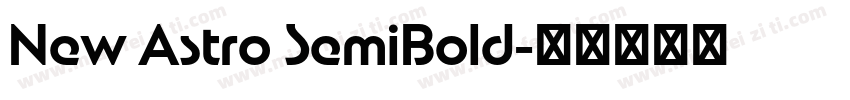 New Astro SemiBold字体转换